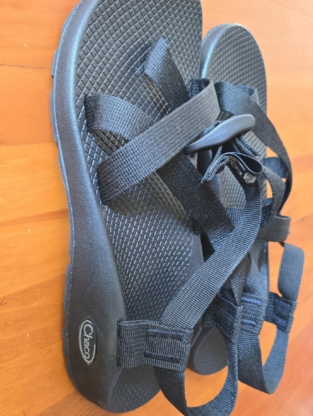 Chacos Womens All Black Adjustable Sandals